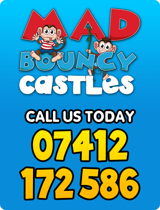 Mad Bouncy Castles - Call us today - 07412 172 586