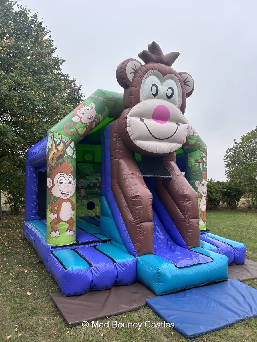 Monkey Bouncy Castle And Slide Hire Northampton